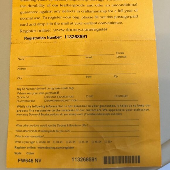 Dooney & Bourke Florentine Vachetta Nylon leather Trim Handbag Satchel Navy - Picture 15 of 15